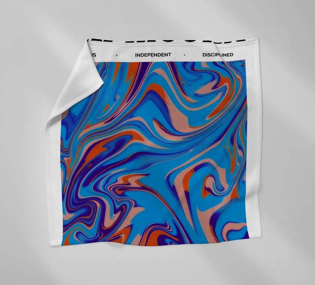 Capricorn Abstract - Bold Psychedelic Zodiac Print fleece blanket by NorwesClub