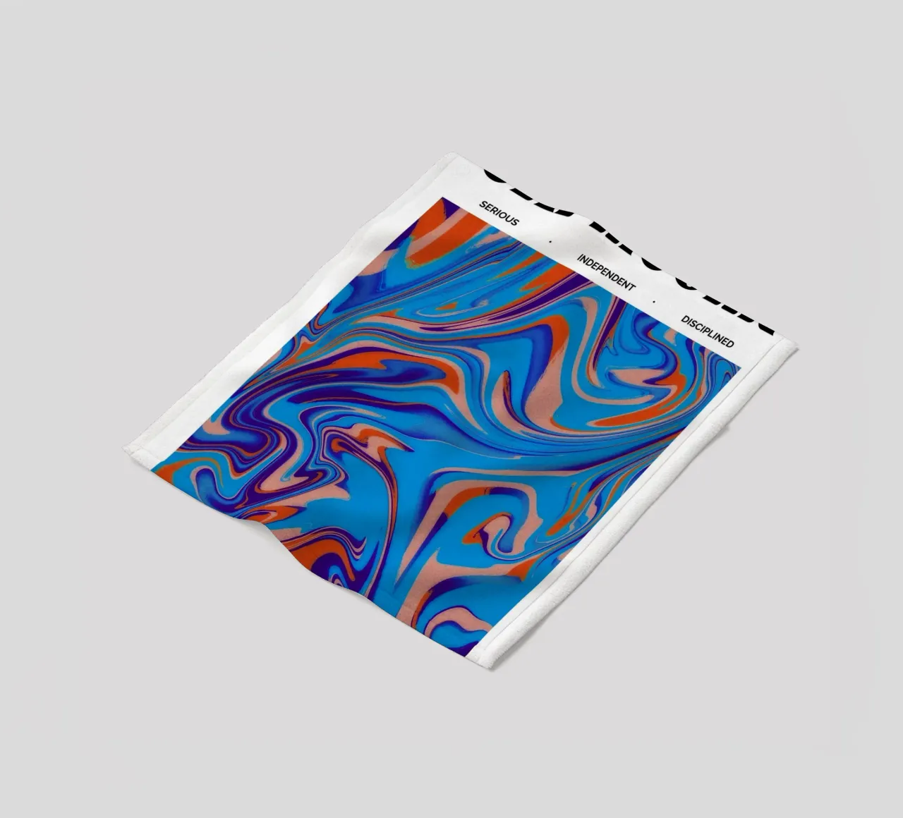 Capricorn Abstract - Bold Psychedelic Zodiac Print fleece blanket by NorwesClub