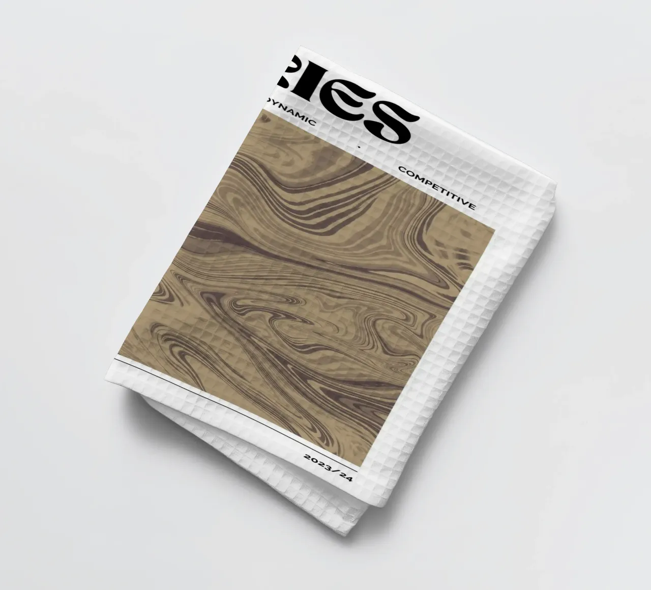Ram Abstract - Aardse werveling Zodiac Print theedoek van NorwesClub