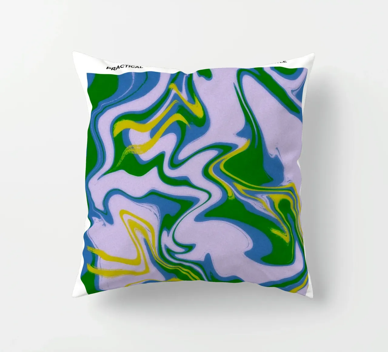 Maagd Abstract - Rustige Psychedelische Dierenriem Print kussen van NorwesClub