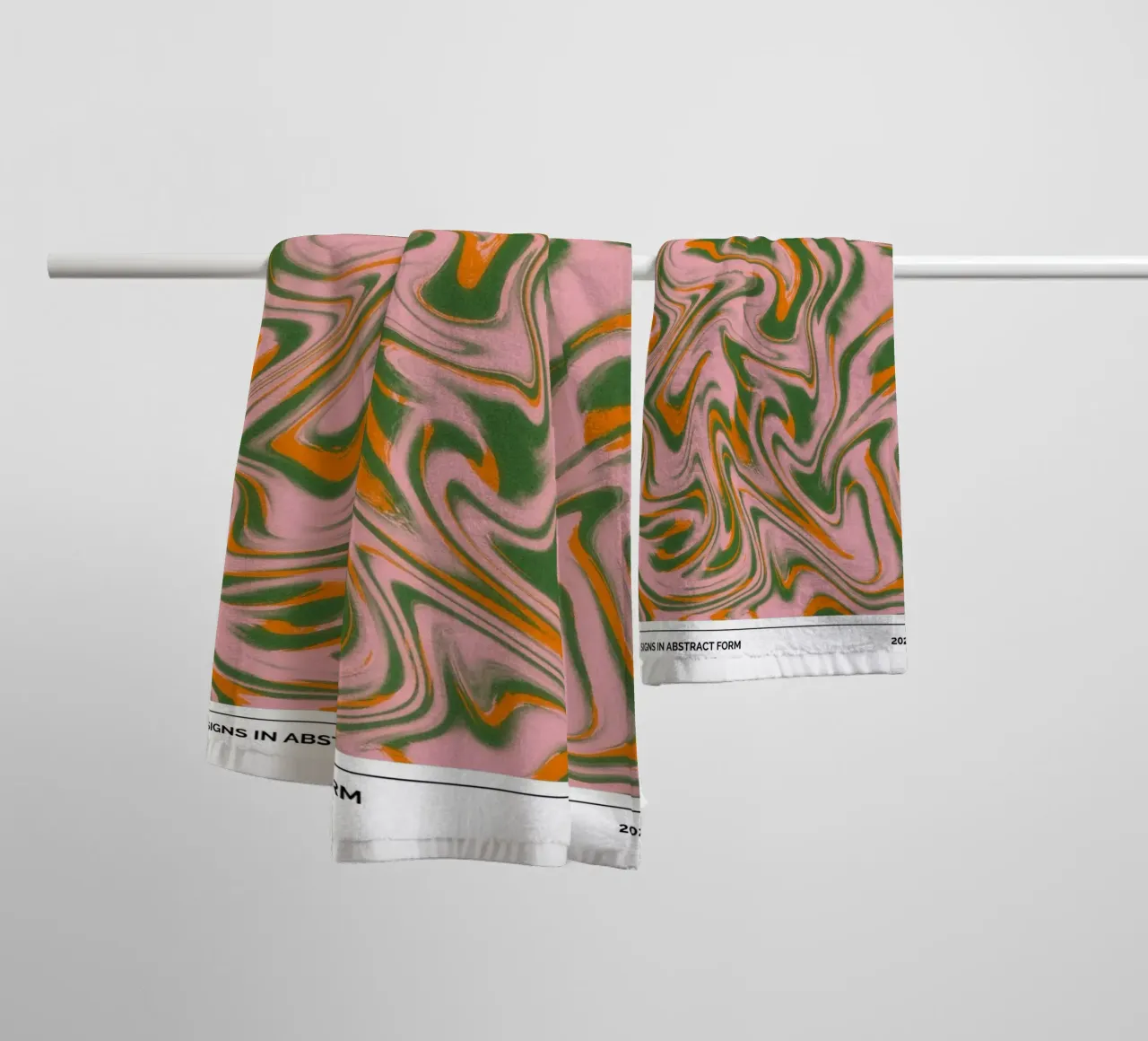 Taurus Abstract - Earthy Psychedelic Zodiac Print towel by NorwesClub