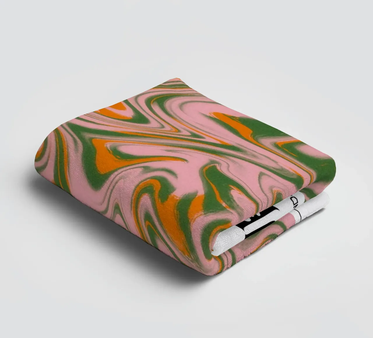 Taurus Abstract - Earthy Psychedelic Zodiac Print towel by NorwesClub