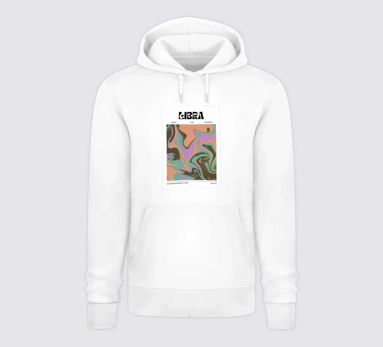 Libra Abstract - Harmonious Psychedelic Zodiac Print (en anglais) sweat à capuche de NorwesClub