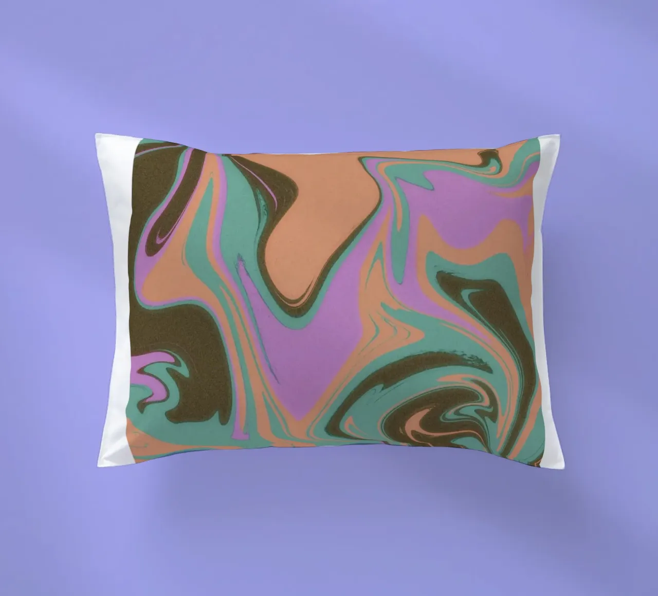 Libra Abstract - Harmonious Psychedelic Zodiac Print decorative cushion by NorwesClub