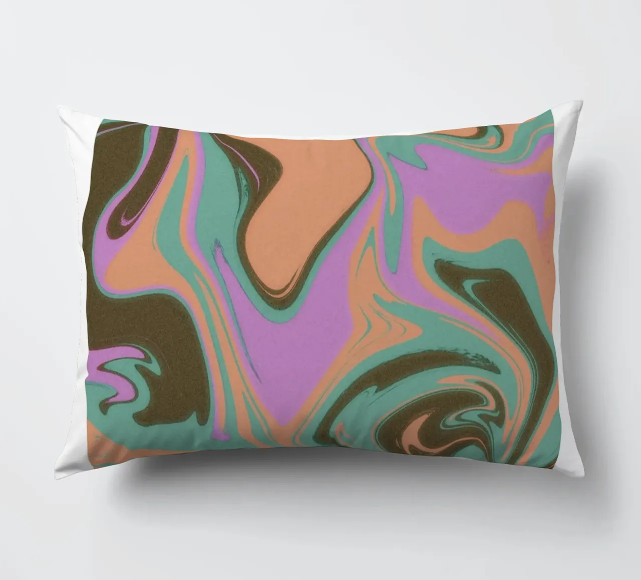 Libra Abstract - Harmonious Psychedelic Zodiac Print decorative cushion by NorwesClub