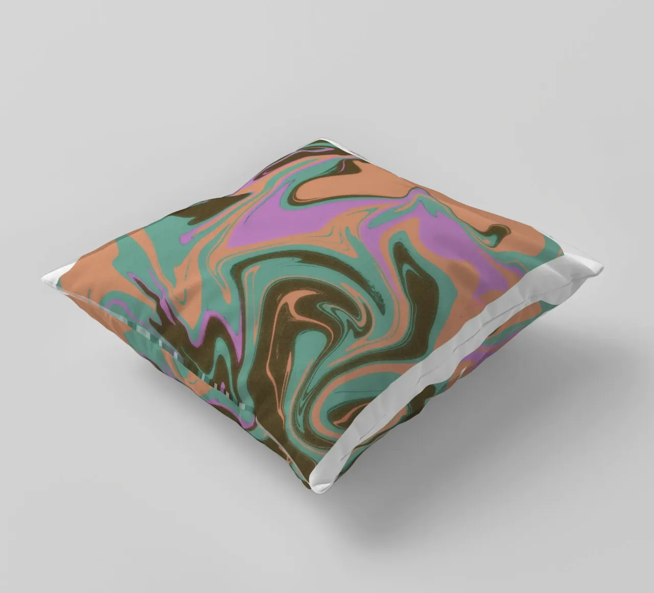 Libra Abstract - Harmonious Psychedelic Zodiac Print decorative cushion by NorwesClub
