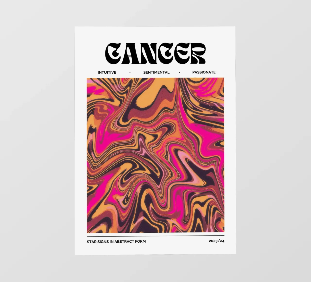 Cancer Abstract - Emotional Psychedelic Zodiac Print pvc cover by NorwesClub