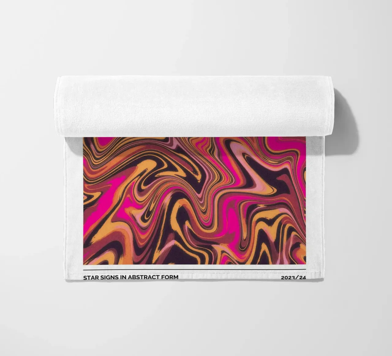 Cancer Abstract - Emotional Psychedelic Zodiac Print beach towel by NorwesClub