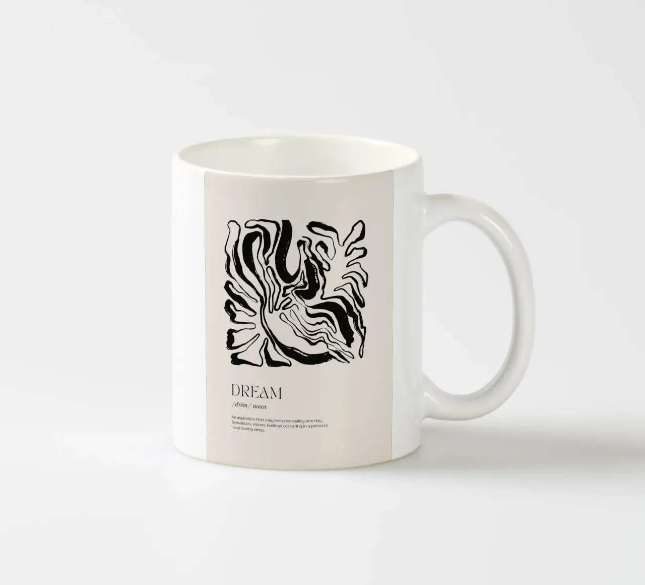 DREAM Abstract - Organic Zebra Print Definitie Kunst keramische mok van NorwesClub