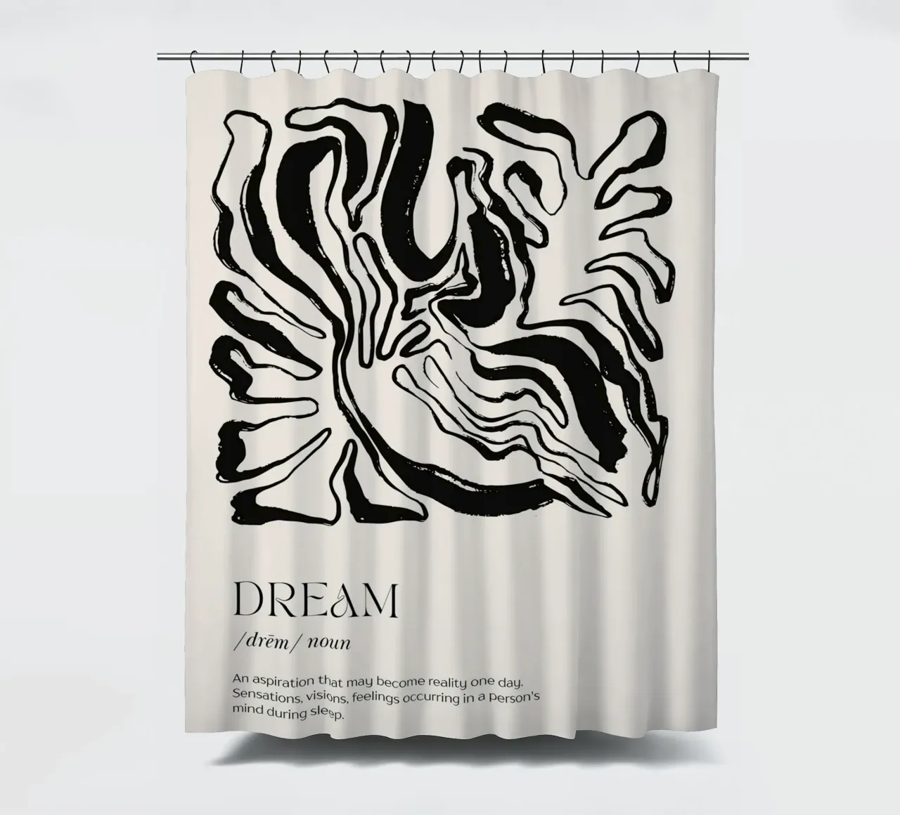 DREAM Abstract - Organic Zebra Print Definitie Kunst douchegordijn van NorwesClub