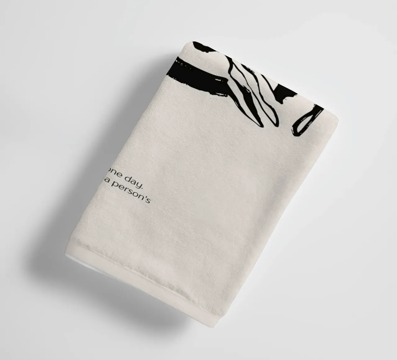 DREAM Abstract - Organic Zebra Print Definitie Kunst badhanddoek van NorwesClub