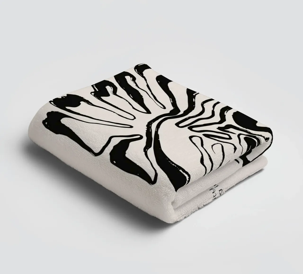 DREAM Abstract - Organic Zebra Print Definitie Kunst badhanddoek van NorwesClub