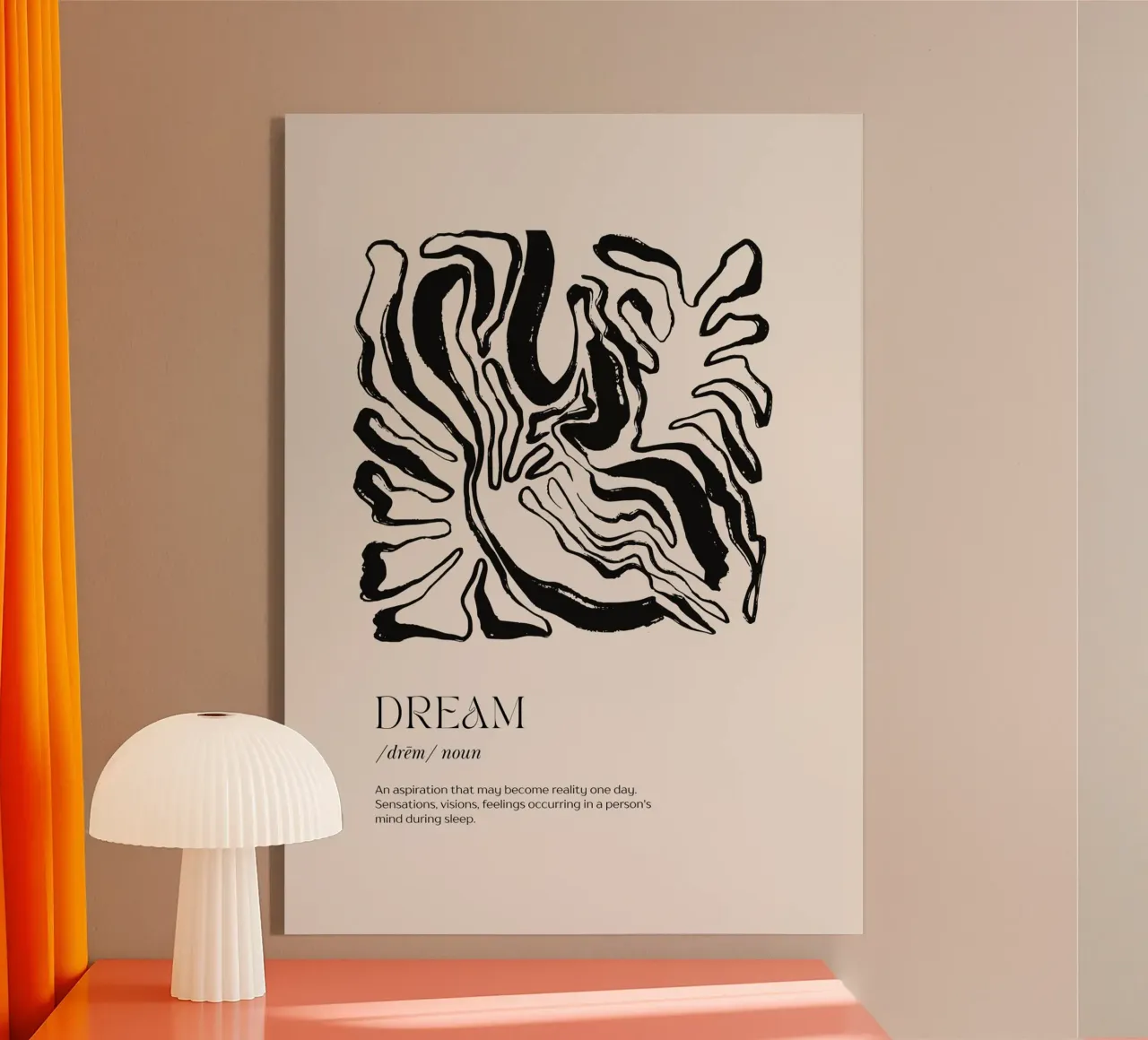 DREAM Abstract - Organic Zebra Print Definitie Kunst acryl van NorwesClub