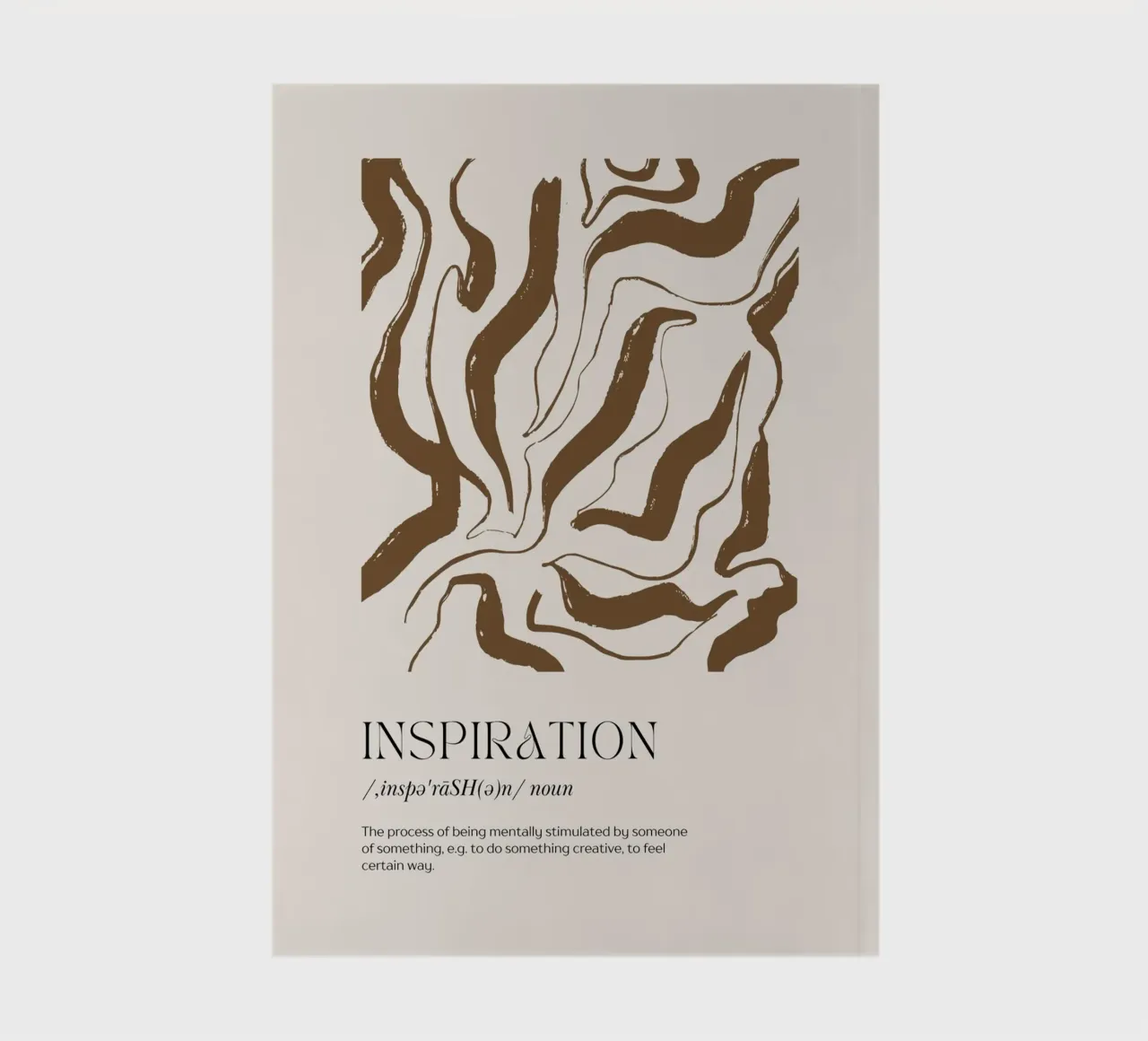 INSPIRATION Abstract - Earthy Stripe Definition Art notebook by NorwesClub