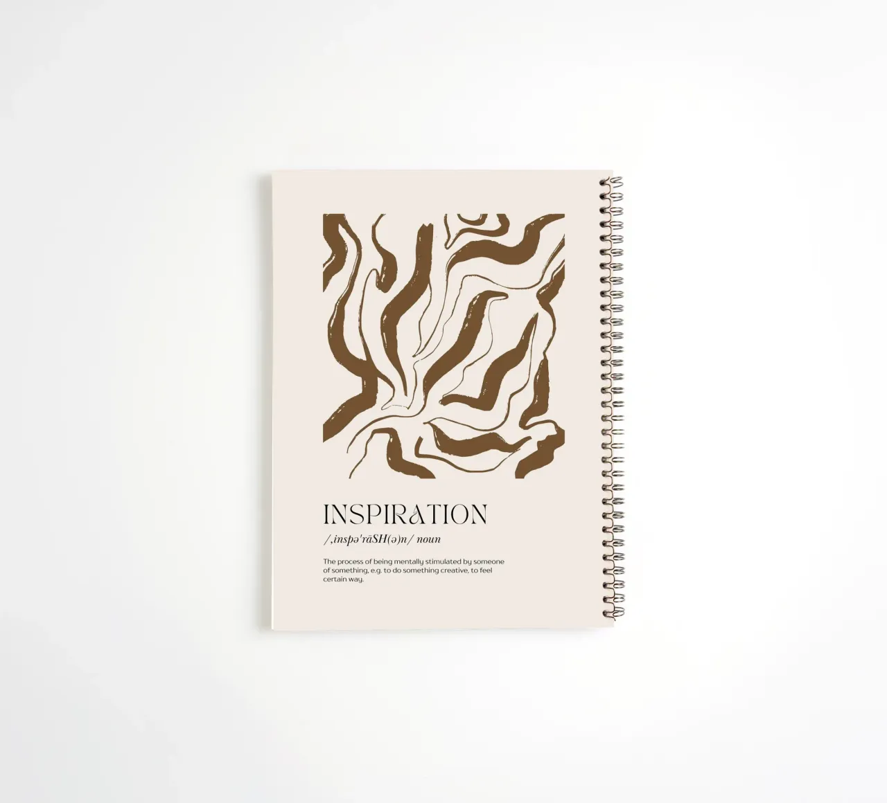 INSPIRATION Abstrait - Earthy Stripe Definition Art carnet à spirale de NorwesClub