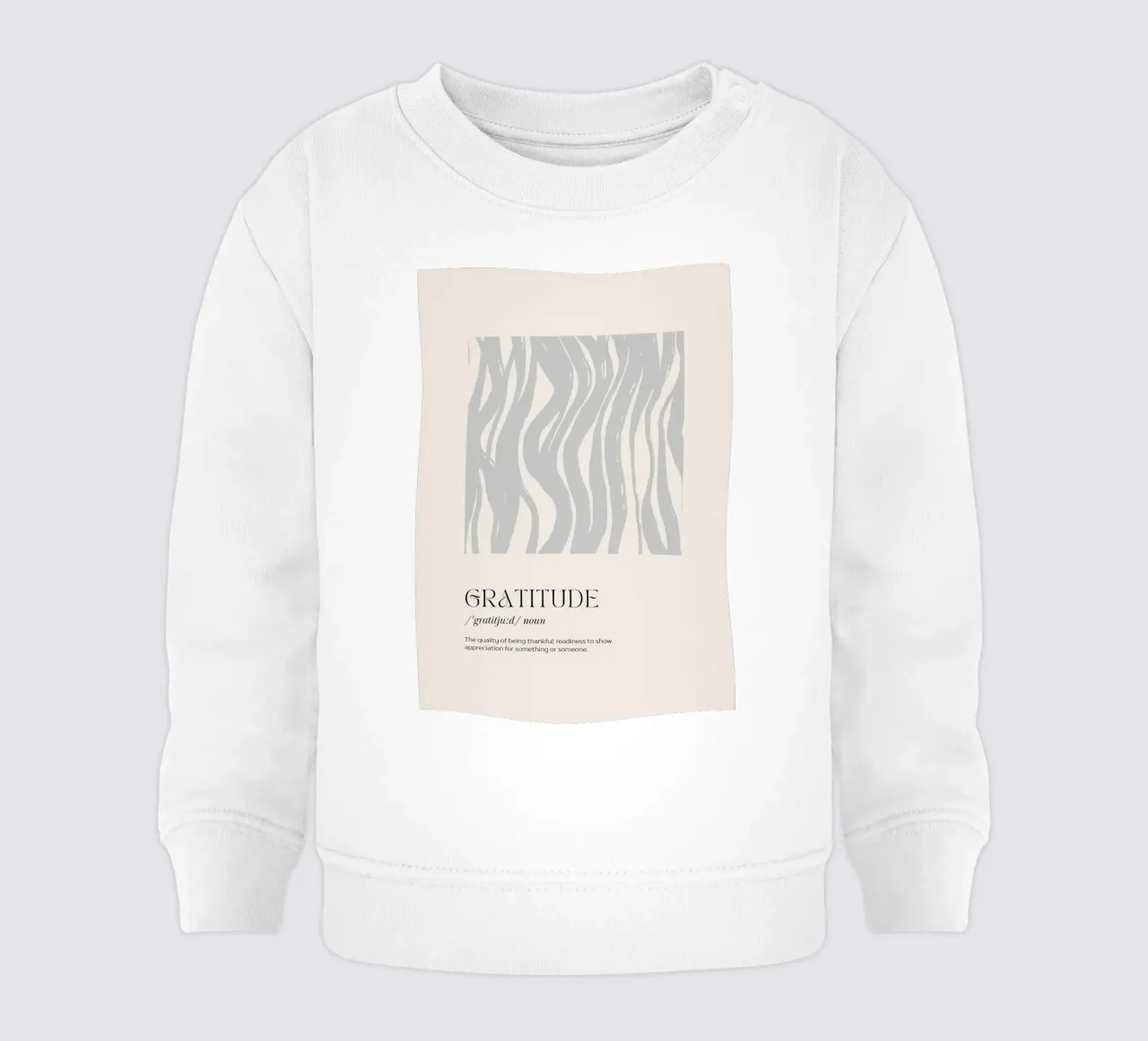 GRATITUDE Abstract - Subtle Wave Definition Print sweat pour bébé de NorwesClub