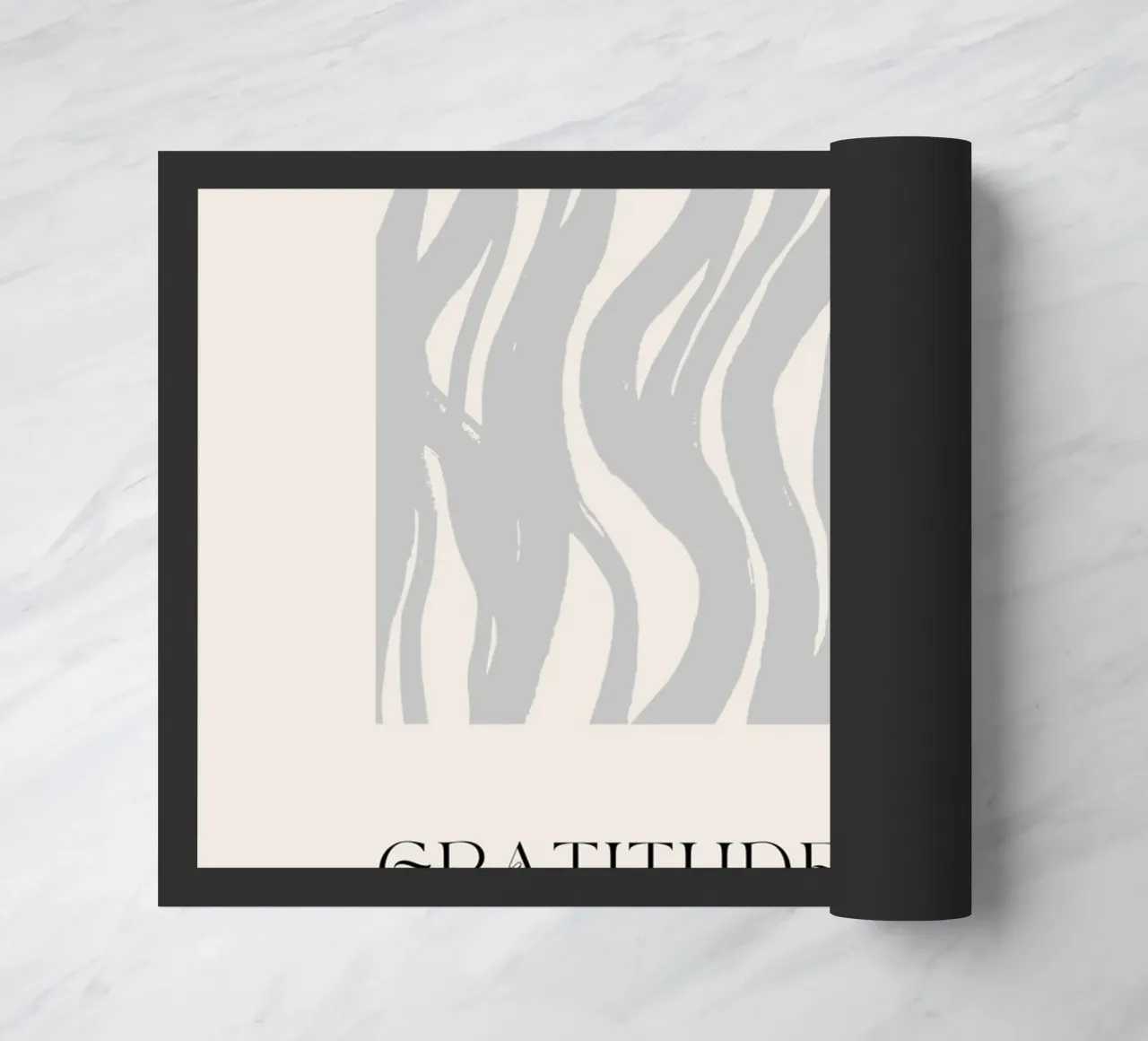 GRATITUDE Abstract - Subtle Wave Definition Print doormat by NorwesClub