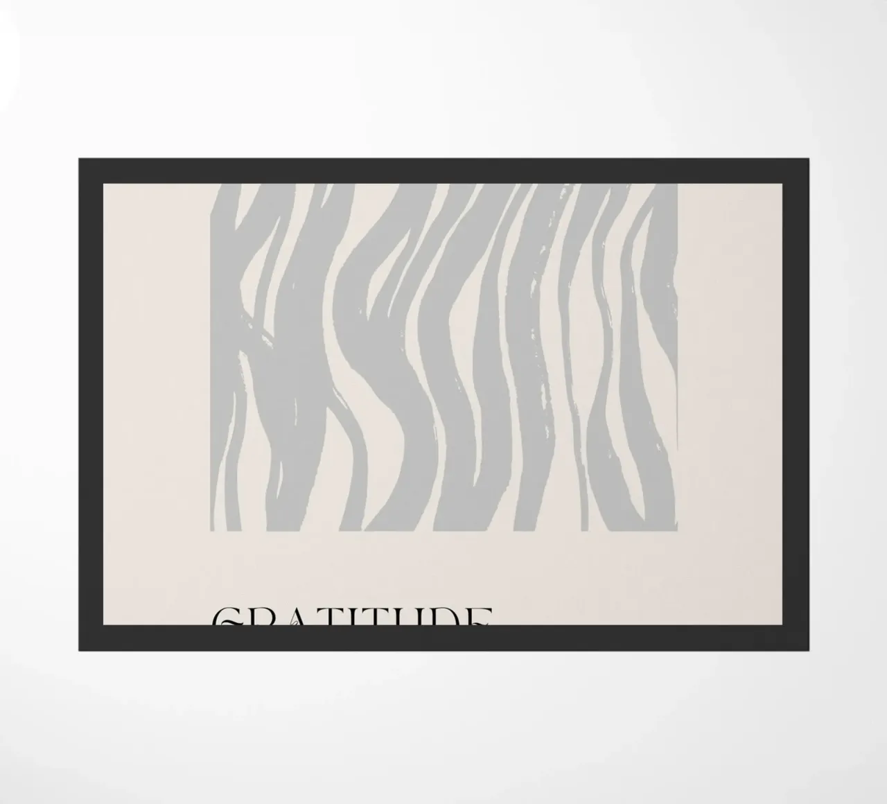 GRATITUDE Abstract - Subtle Wave Definition Print doormat by NorwesClub