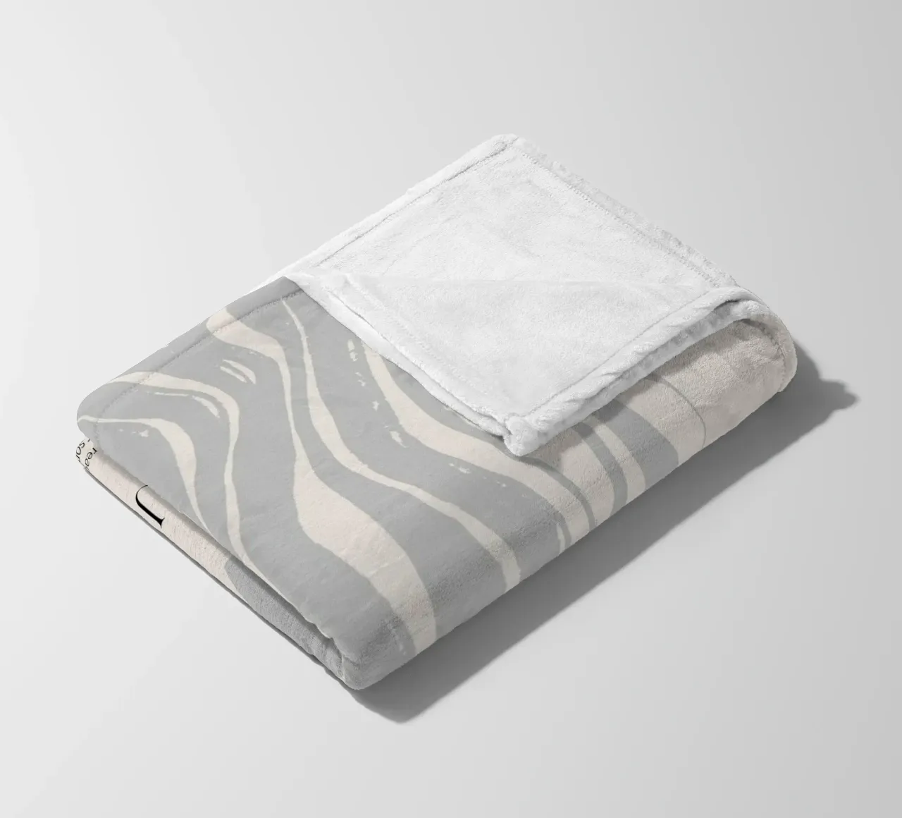 GRATITUDE Abstract - Subtle Wave Definition Print fleece blanket by NorwesClub