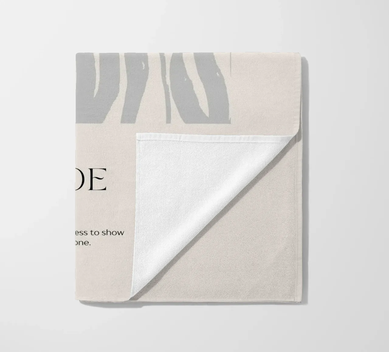 GRATITUDE Abstract - Subtle Wave Definition Print beach towel by NorwesClub