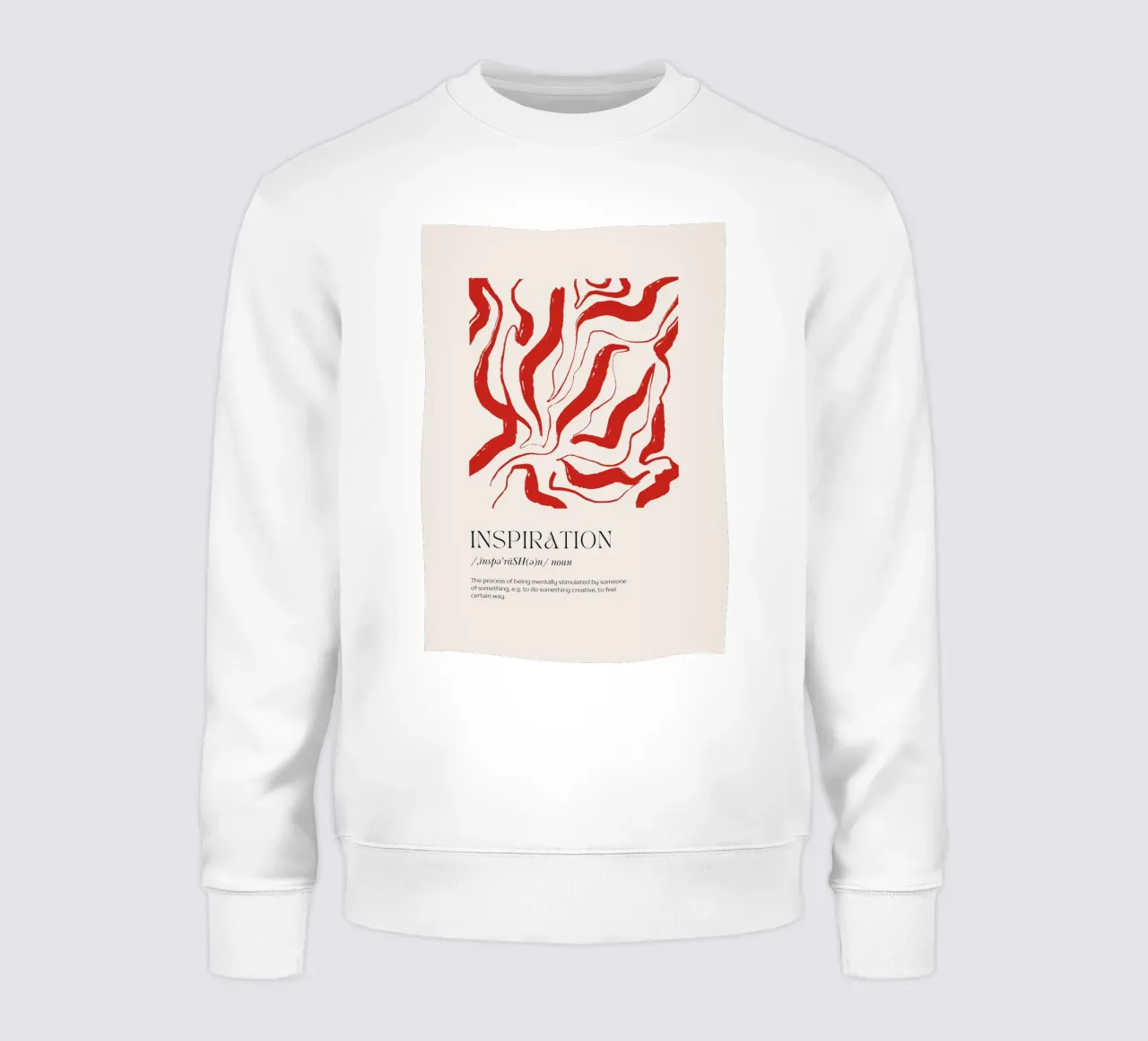 INSPIRATION Abstract - Bold Red Stripe Definition Art (Art de la définition des rayures rouges audacieuses) sweat de NorwesClub