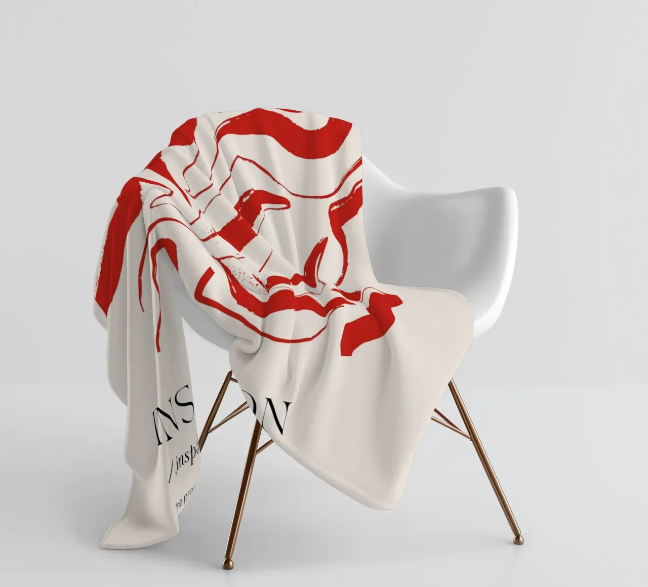INSPIRATION Abstract - Bold Red Stripe Definition Art (Art de la définition des rayures rouges audacieuses) plaid polaire de NorwesClub