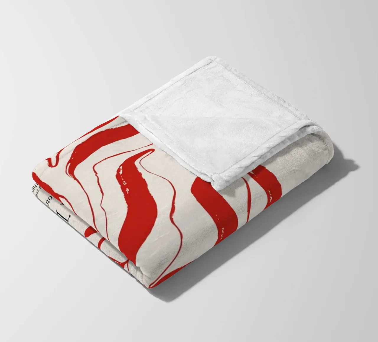 INSPIRATION Abstract - Bold Red Stripe Definition Art (Art de la définition des rayures rouges audacieuses) plaid polaire de NorwesClub