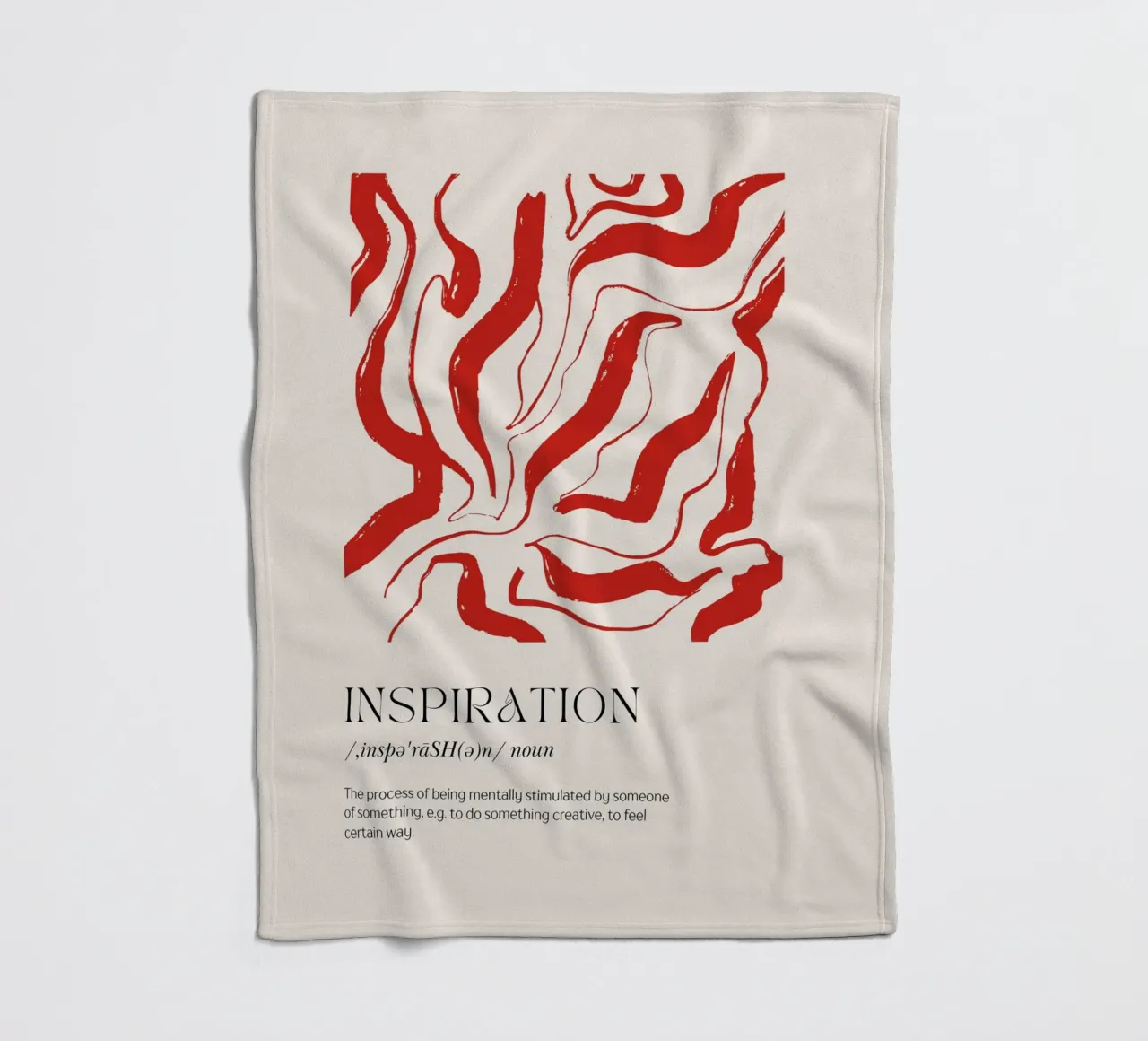 INSPIRATION Abstract - Bold Red Stripe Definition Art (Art de la définition des rayures rouges audacieuses) plaid polaire de NorwesClub