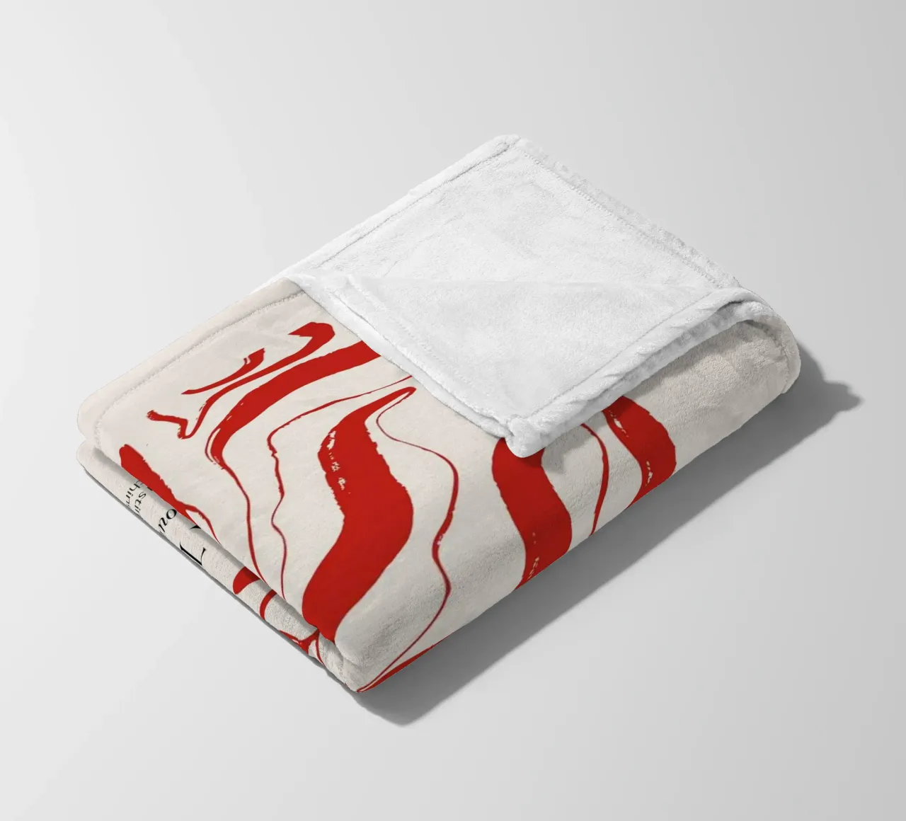INSPIRATION Abstract - Bold Red Stripe Definition Art (Art de la définition des rayures rouges audacieuses) plaid polaire de NorwesClub