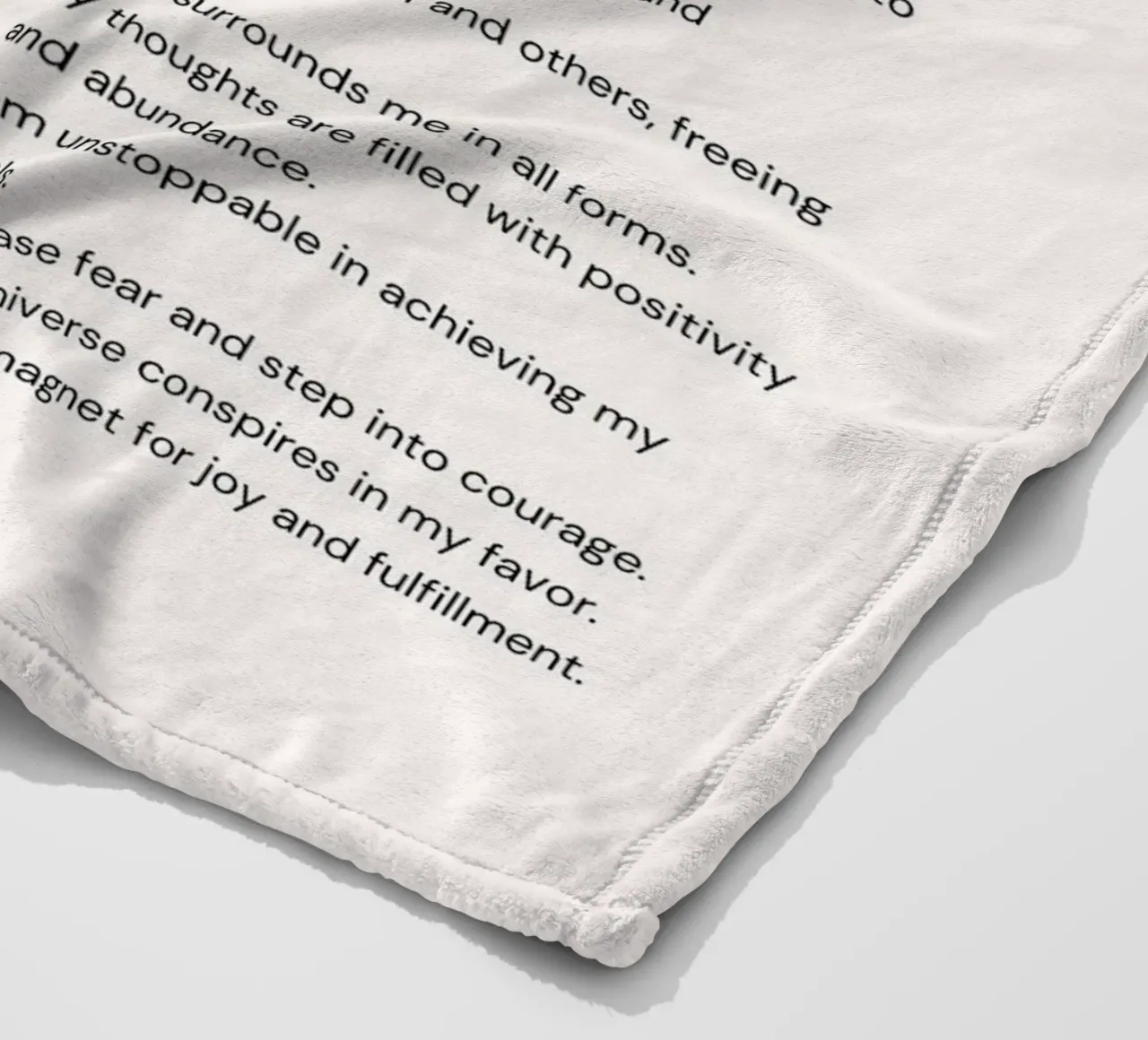 Daily Affirmation - Gradient Orb Wellness Print fleece blanket by NorwesClub