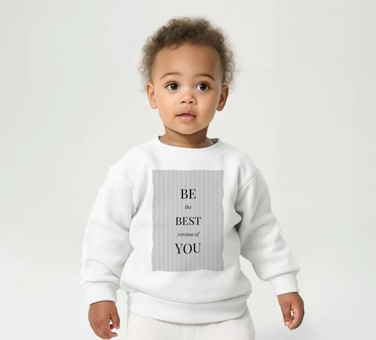 Sé la mejor versión de ti mismo - Inspirational Print sudadera de bebé de NorwesClub