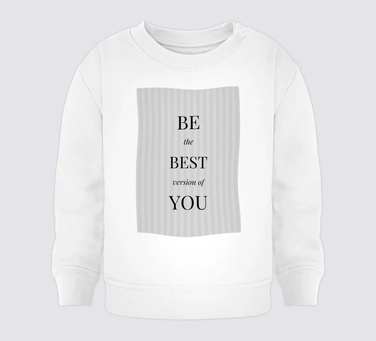 Sé la mejor versión de ti mismo - Inspirational Print sudadera de bebé de NorwesClub