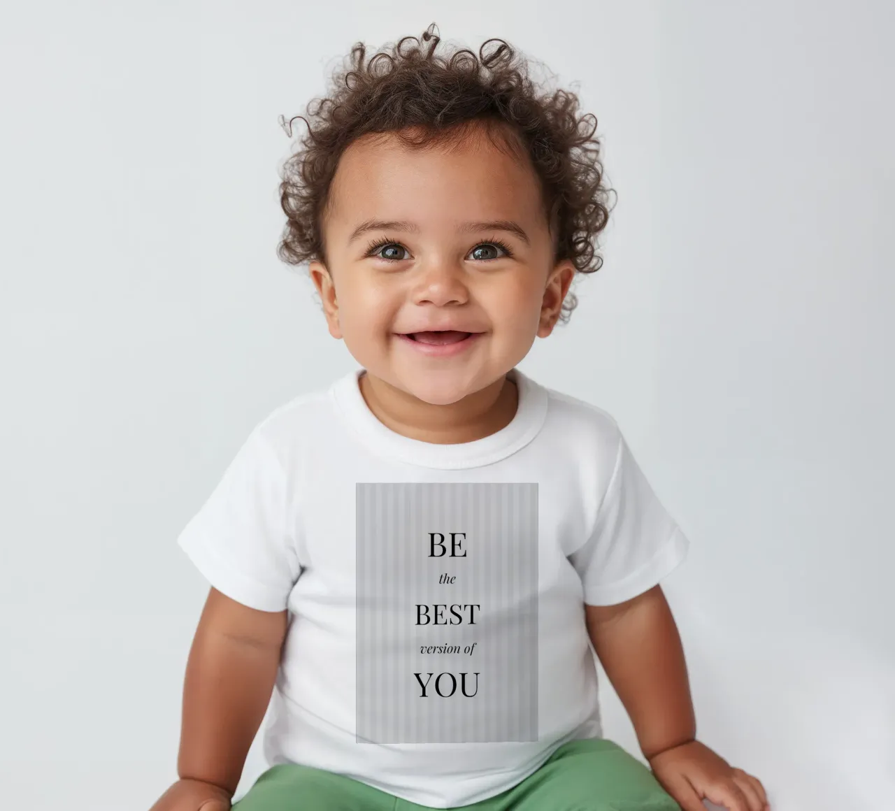 Sé la mejor versión de ti mismo - Inspirational Print camiseta de bebé de NorwesClub