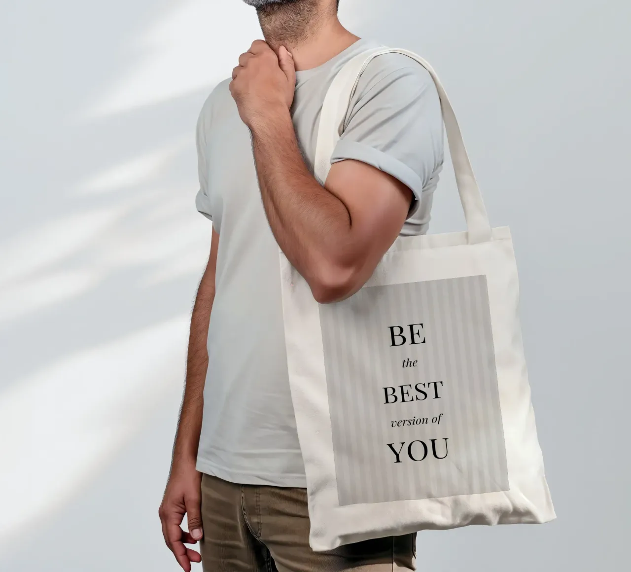 Sé la mejor versión de ti mismo - Inspirational Print tote bag de NorwesClub