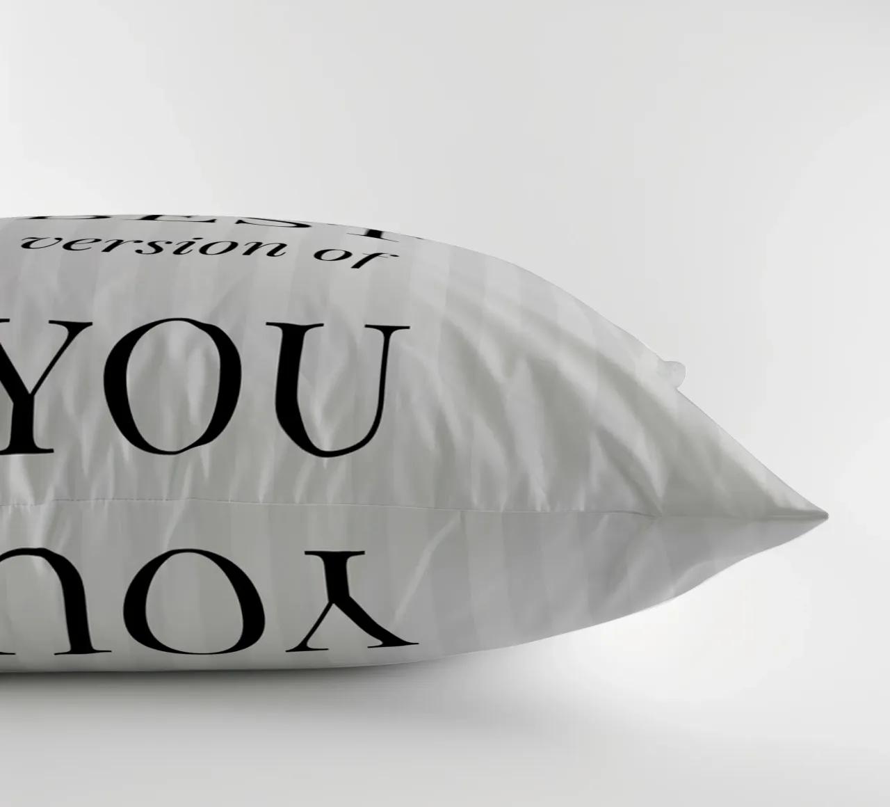 Be The Best Version Of You - Inspirational Print decorative cushion by NorwesClub