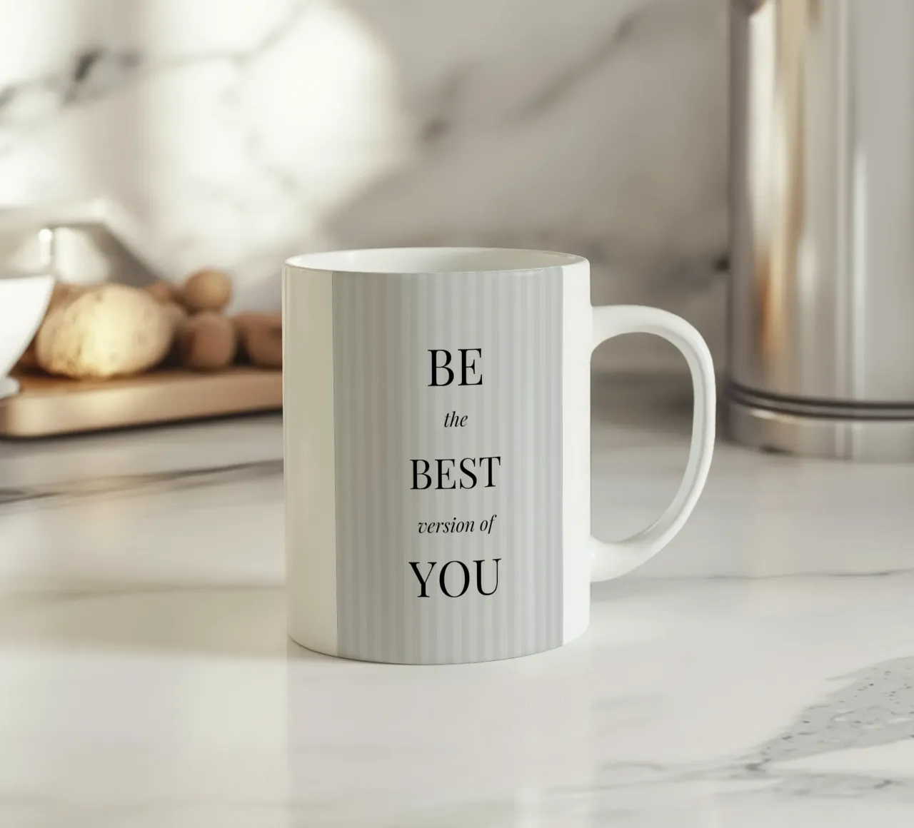 Sé la mejor versión de ti mismo - Inspirational Print taza de cerámica de NorwesClub
