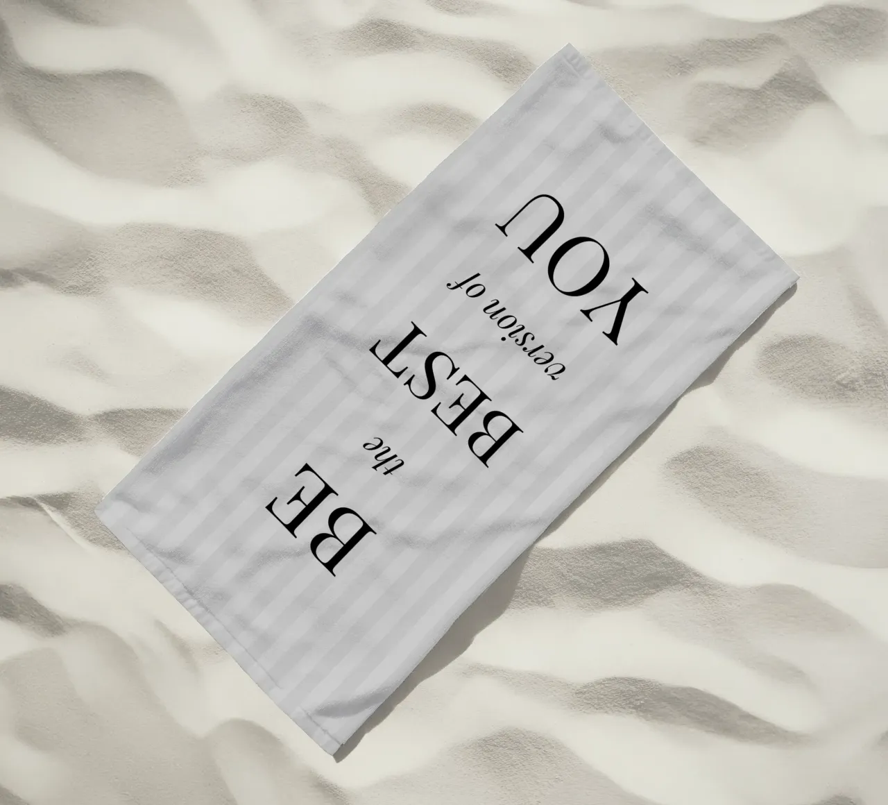 Sé la mejor versión de ti mismo - Inspirational Print toalla de playa de NorwesClub