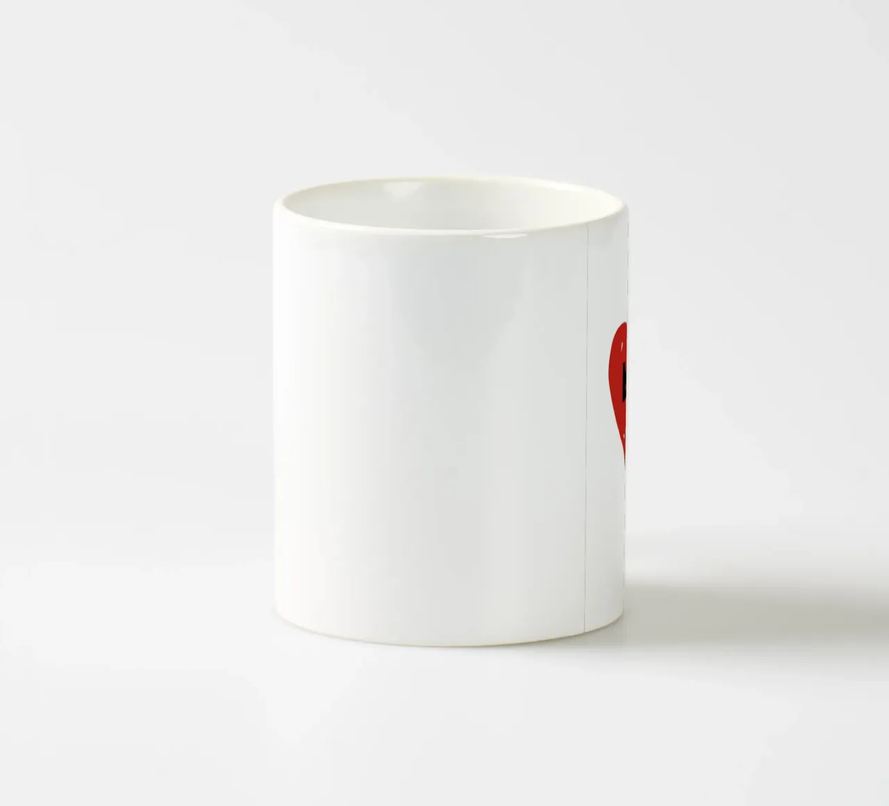 Be Kind Heart - Abstract Typography Art Print ceramic mug by NorwesClub