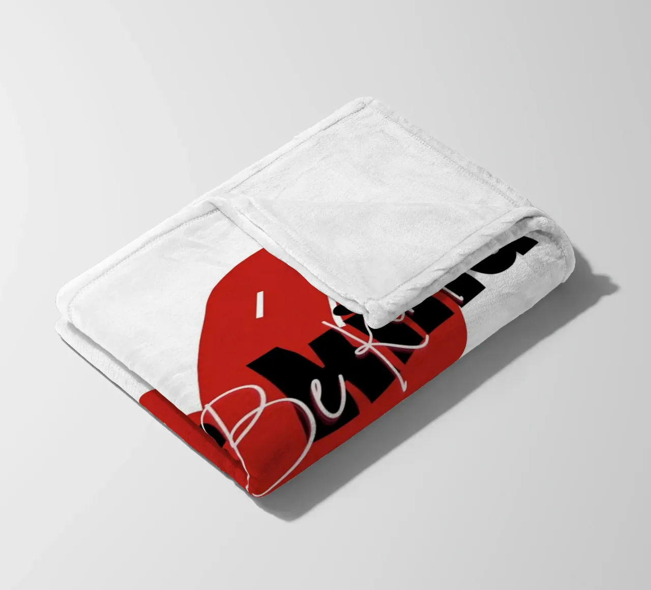 Be Kind Heart - Abstract Typography Art Print fleece blanket by NorwesClub