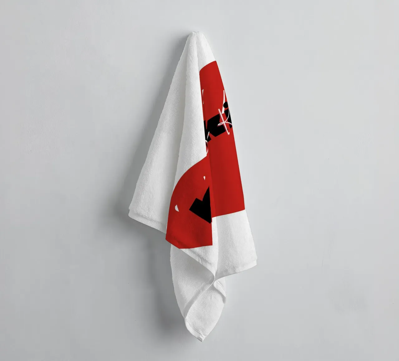 Be Kind Heart - Stampa d'arte tipografica astratta asciugamano da bagno da NorwesClub