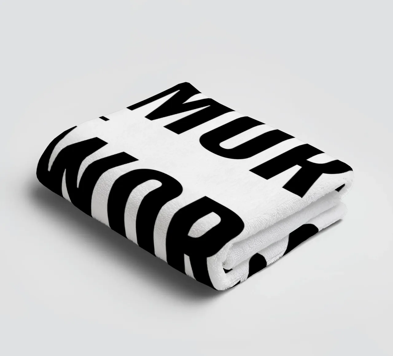 Do More Worry Less - Bold Minimalist Typography Print towel by NorwesClub