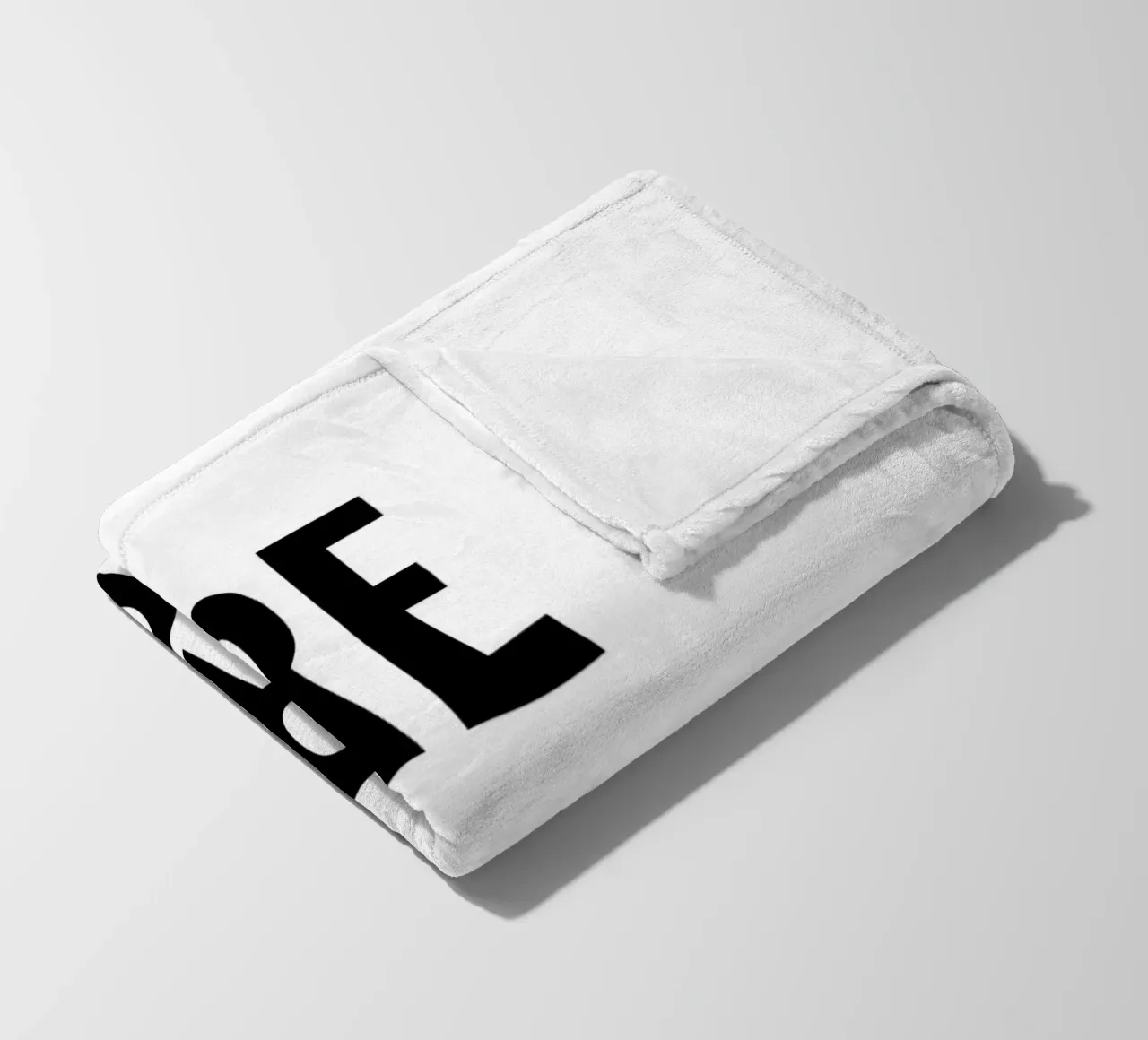 Do More Worry Less - Bold Minimalist Typography Print fleece blanket by NorwesClub