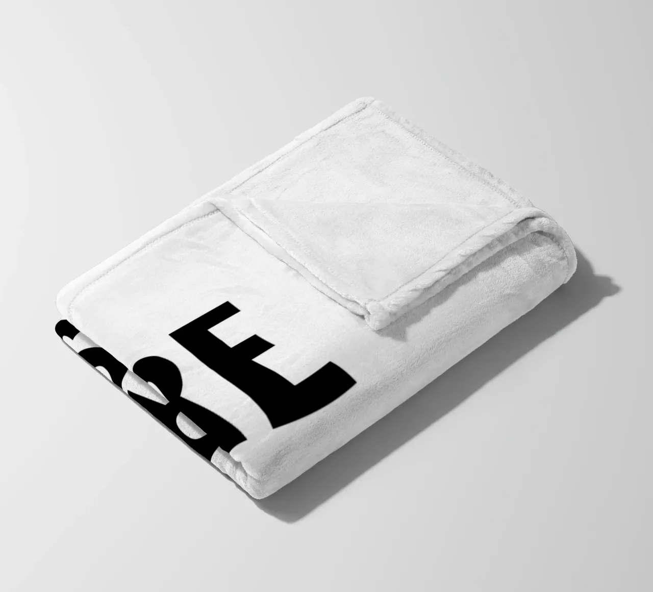 Do More Worry Less - Bold Minimalist Typography Print fleece blanket by NorwesClub