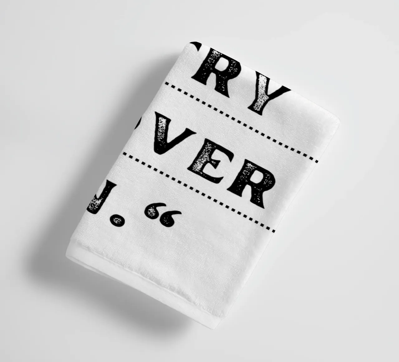 "Take a Deep Breath" - Inspiring Typography Print towel by NorwesClub