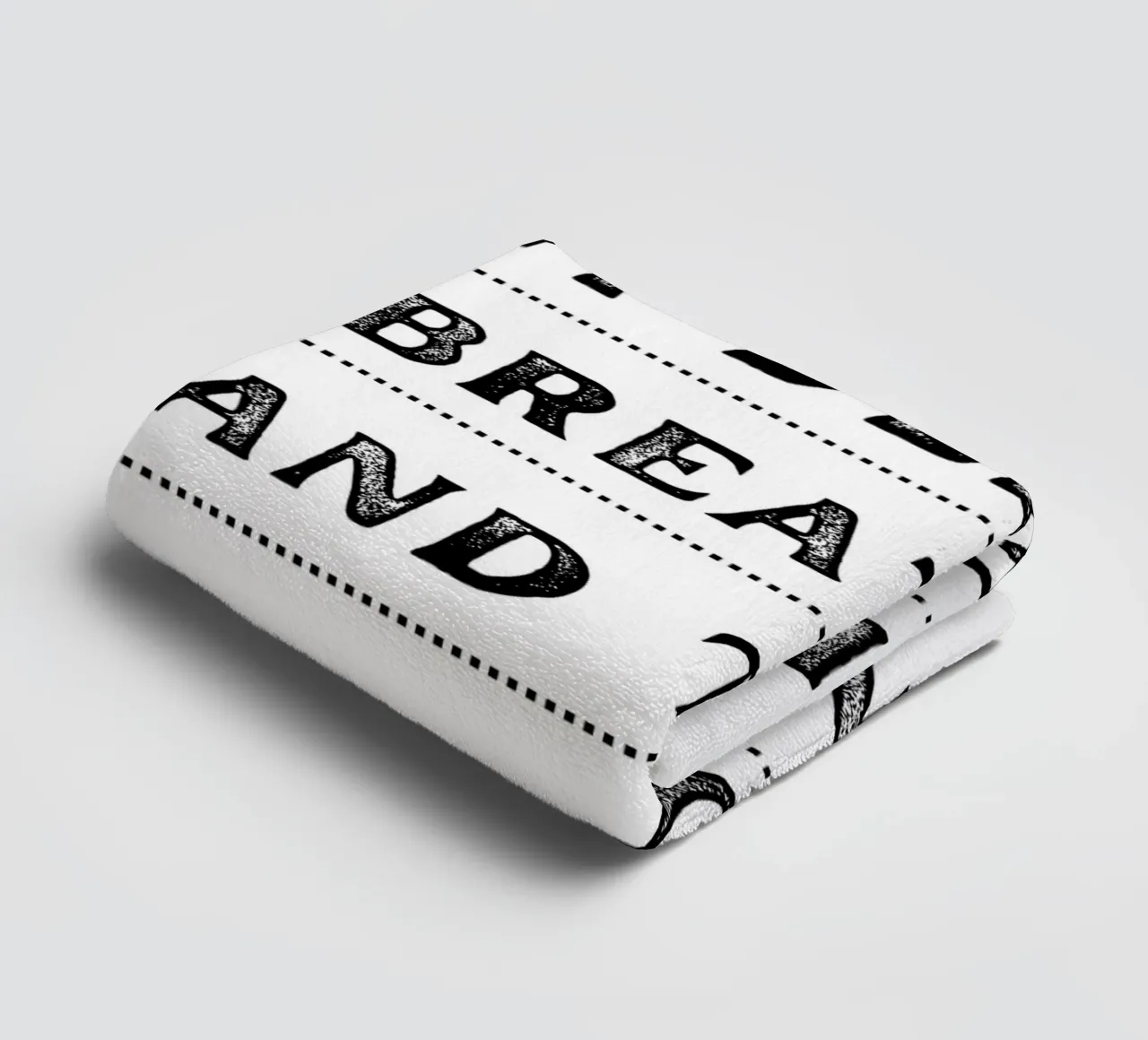"Take a Deep Breath" - Inspiring Typography Print towel by NorwesClub