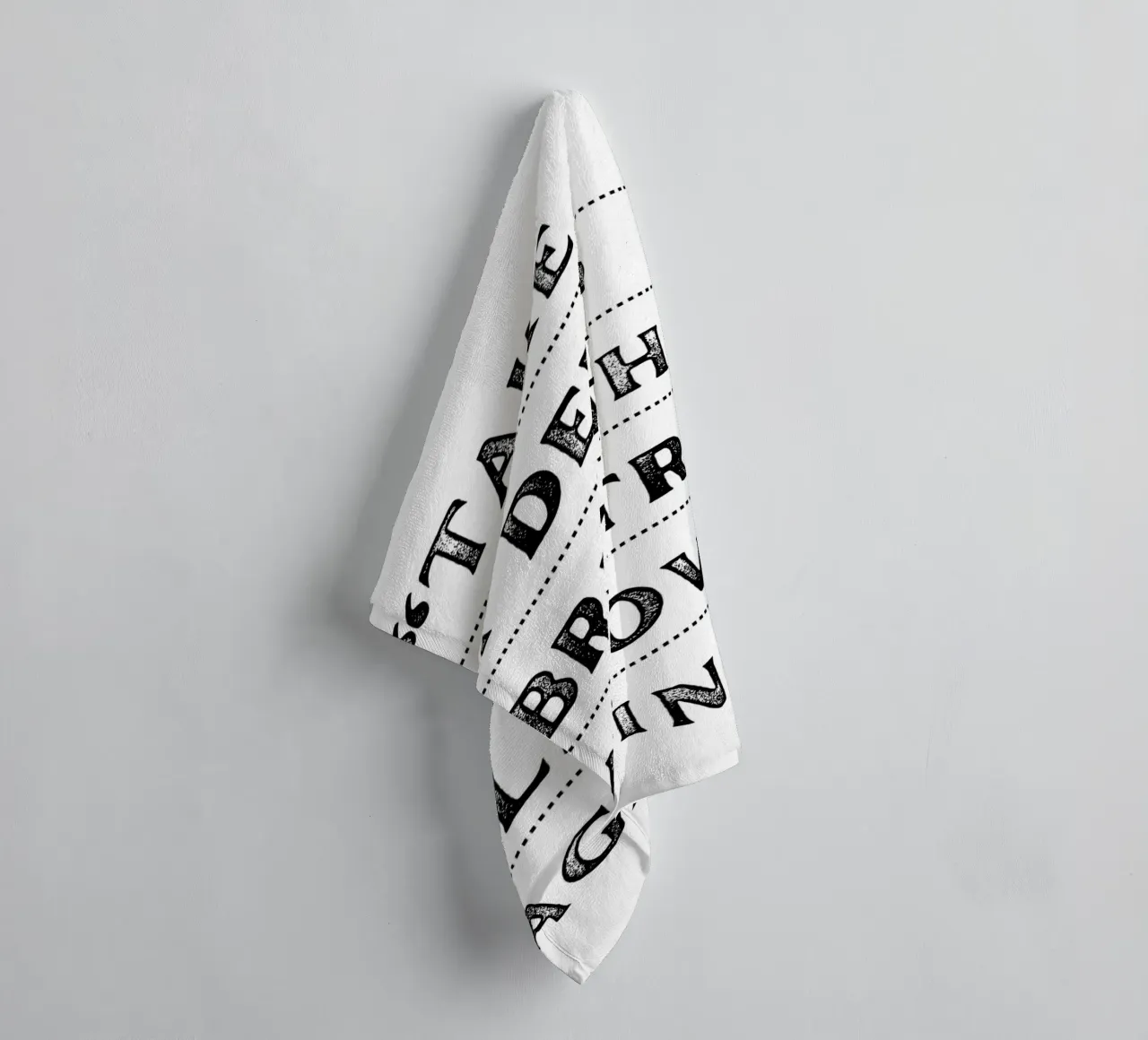 "Take a Deep Breath" - Inspiring Typography Print towel by NorwesClub