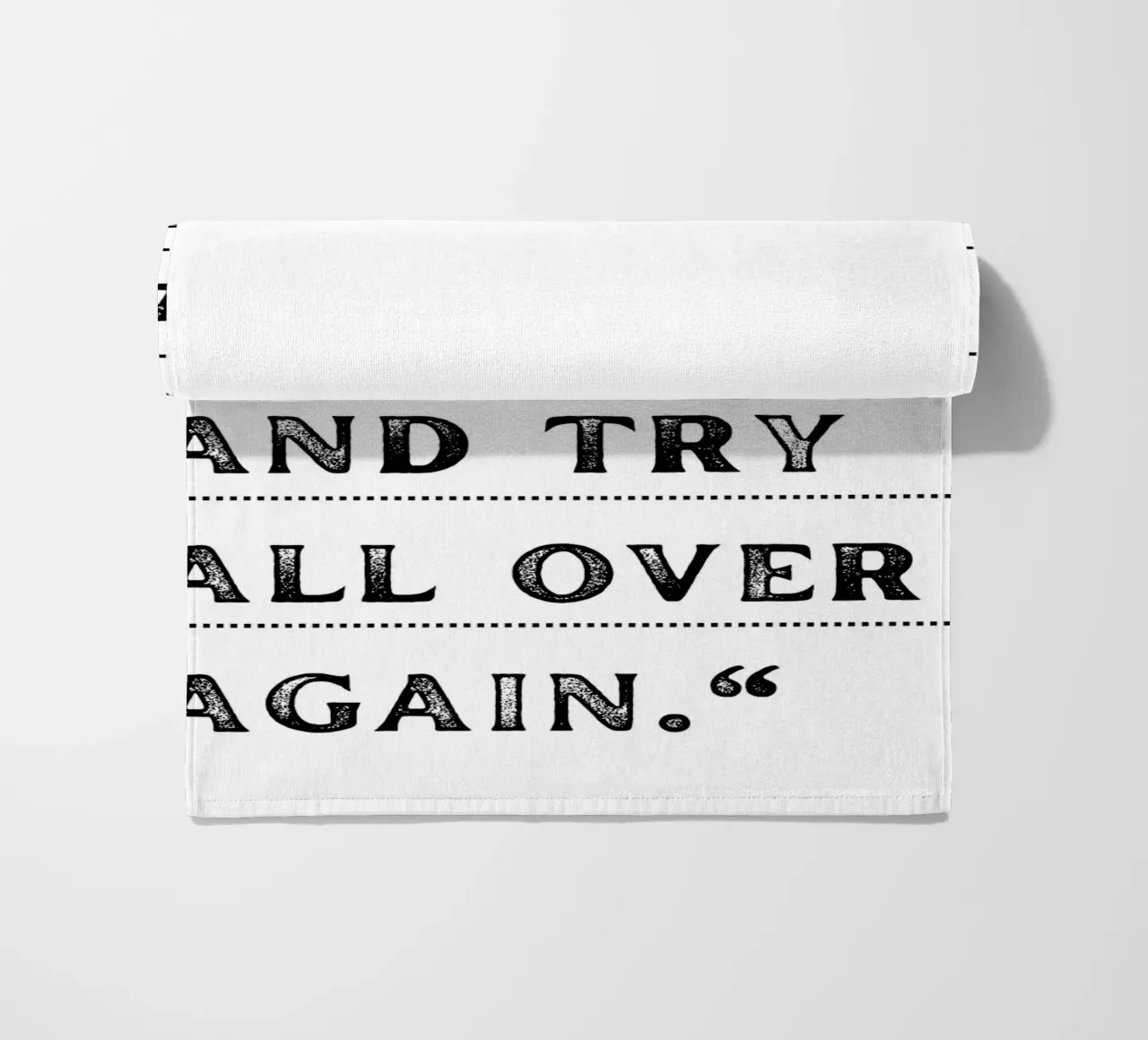 "Take a Deep Breath" - Impression typographique inspirante serviette de plage de NorwesClub
