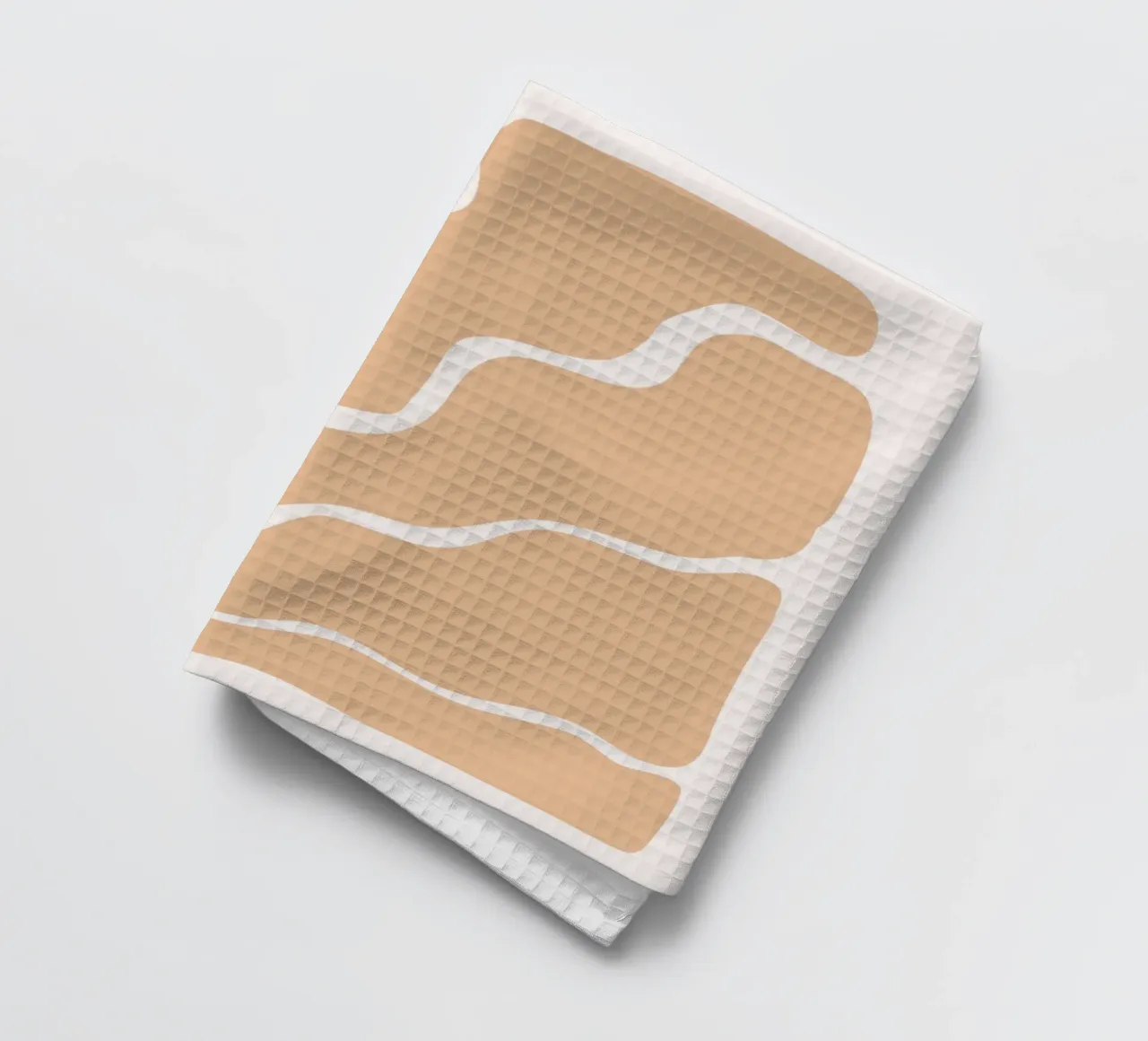 Organic Flow - Abstract Earthy Minimalist Print (flux organique) torchon de NorwesClub