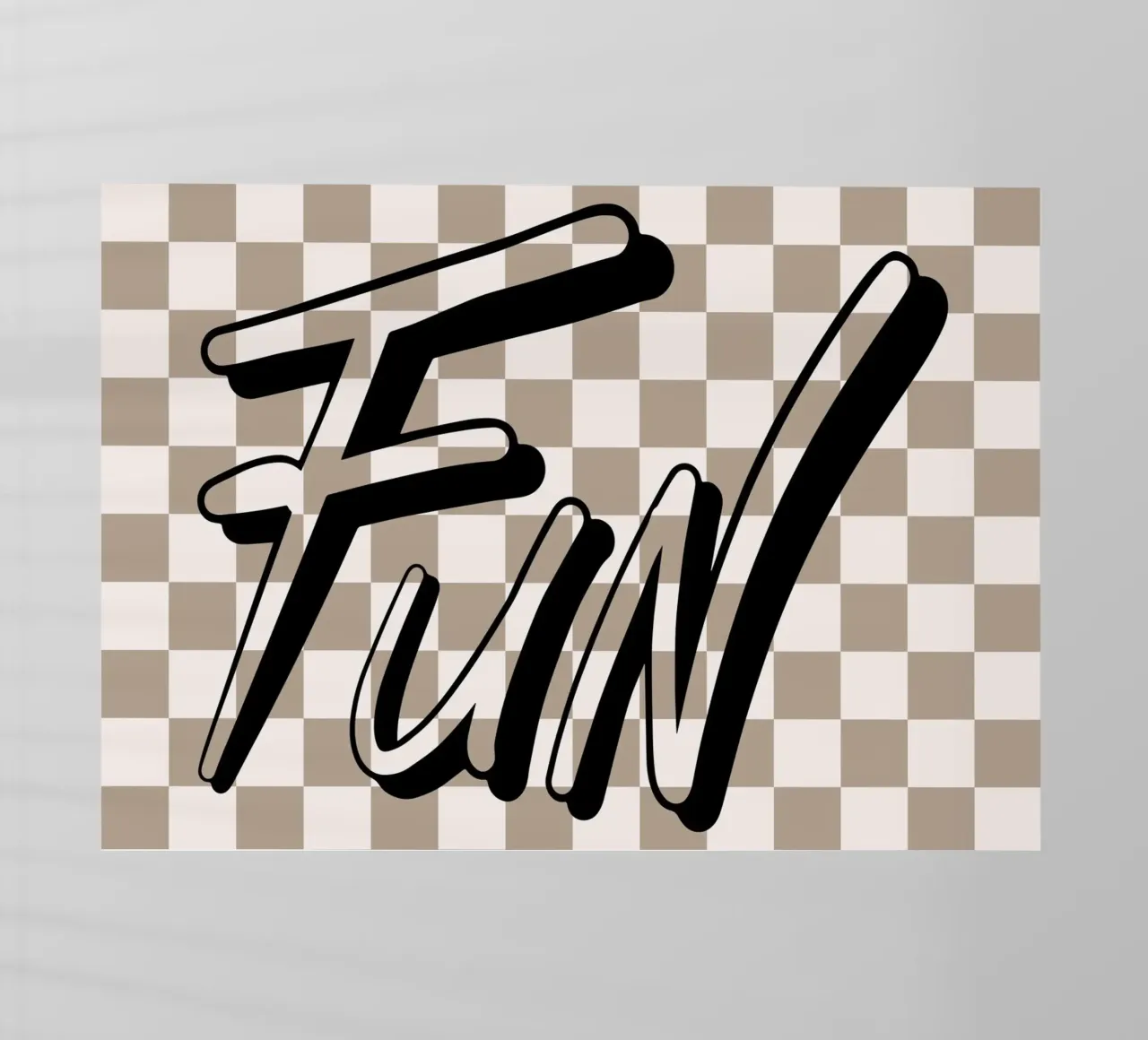 Scacchiera "Fun" - Stampa tipografica rétro pellicola backlit da NorwesClub
