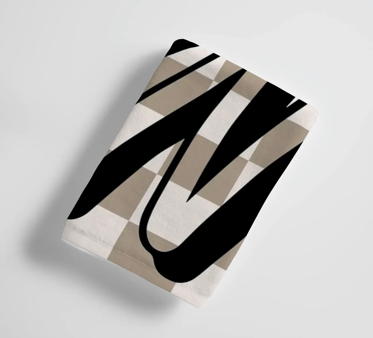 "Fun" Checkerboard - Retro Typography Print towel by NorwesClub